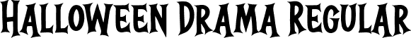 Halloween Drama Regular font - Halloween Drama.otf