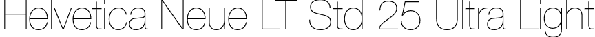 Helvetica Neue LT Std 25 Ultra Light font - HelveticaNeueLTStd-UltLt.otf