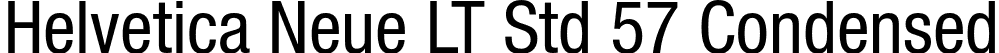 Helvetica Neue LT Std 57 Condensed font - HelveticaNeueLTStd-Cn.otf
