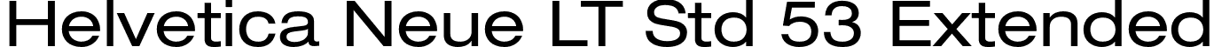 Helvetica Neue LT Std 53 Extended font - HelveticaNeueLTStd-Ex.otf