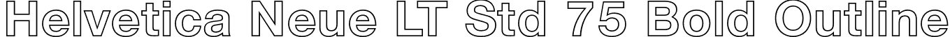 Helvetica Neue LT Std 75 Bold Outline font - HelveticaNeueLTStd-BdOu.otf