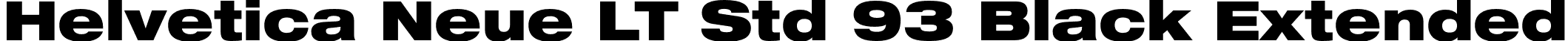 Helvetica Neue LT Std 93 Black Extended font - HelveticaNeueLTStd-BlkEx.otf