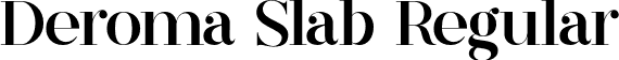 Deroma Slab Regular font - DeromaSlabRegular.otf