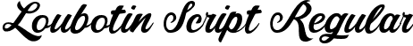 Loubotin Script Regular font - Loubotin Script.ttf