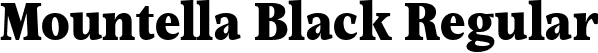 Mountella Black Regular font - MountellaTrial-Black.ttf