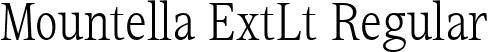 Mountella ExtLt Regular font - MountellaTrial-ExtraLight.ttf