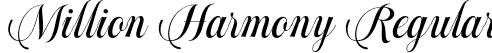 Million Harmony Regular font - MillionharmonyRegular-8MW9M.otf