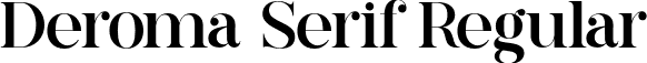 Deroma Serif Regular font - DeromaSerif-Regular.otf