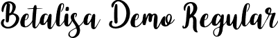 Betalisa Demo Regular font - BetalisaDemo-Regular.otf