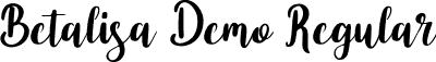 Betalisa Demo Regular font - BetalisaDemo-Regular.ttf