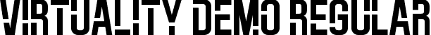 VIRTUALITY DEMO Regular font - VIRTUALITY DEMO.otf