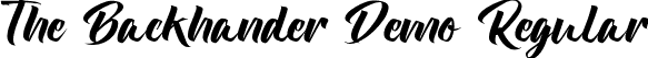 The Backhander Demo Regular font - TheBackhanderDemoRegular.ttf