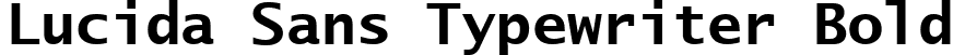 Lucida Sans Typewriter Bold font - LTYPEB.TTF