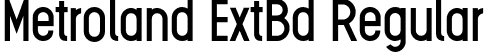 Metroland ExtBd Regular font - Metroland Extra Bold.otf