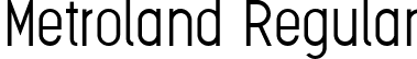 Metroland Regular font - Metroland Regular.ttf