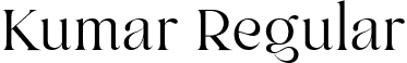 Kumar Regular font - Kumar.ttf