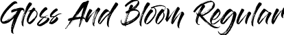 Gloss And Bloom Regular font - Gloss And Bloom Regular.otf