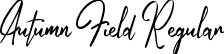 Autumn Field Regular font - AutumnField.ttf