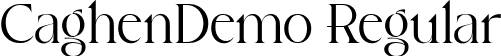 CaghenDemo Regular font - Caghen_Demo.ttf