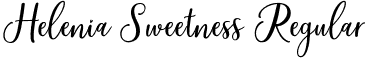 Helenia Sweetness Regular font - Helenia Sweetness.otf