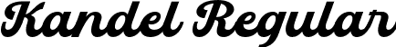 Kandel Regular font - Kandel.otf