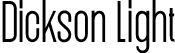 Dickson Light font - Dickson Light.ttf