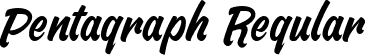 Pentagraph Regular font - Pentagraph-Regular.ttf