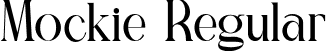 Mockie Regular font - Mockie.otf