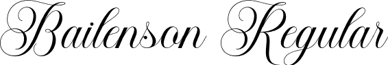 Bailenson Regular font - bailenson.otf