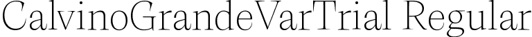 CalvinoGrandeVarTrial Regular font - Calvino-Grande-Variable-trial.ttf