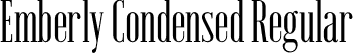 Emberly Condensed Regular font - Emberly-Condensed.otf