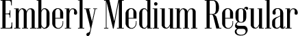 Emberly Medium Regular font - Emberly-Medium.otf