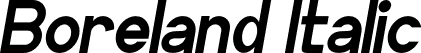 Boreland Italic font - Boreland Italic.otf