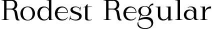 Rodest Regular font - Rodest-Regular.otf