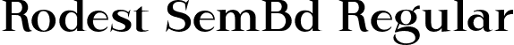 Rodest SemBd Regular font - Rodest-SemiBold.otf