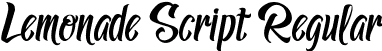 Lemonade Script Regular font - LemonadeScript-MVvWx.ttf