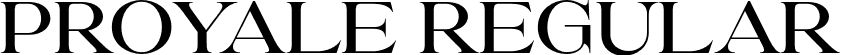 Proyale Regular font - Proyale.otf