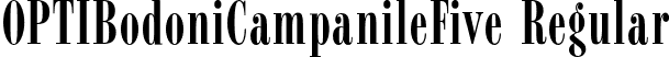 OPTIBodoniCampanileFive Regular font - OPTIBodoniCampanileFive.otf