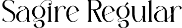 Sagire Regular font - Sagire.otf