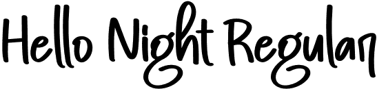 Hello Night Regular font - Hello-Night.otf