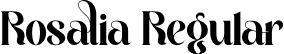 Rosalia Regular font - Rosalia.otf