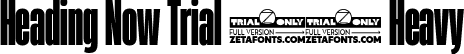 Heading Now Trial 28 Heavy font - HeadingNowTrial-28Heavy.ttf