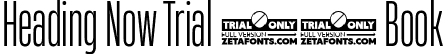 Heading Now Trial 23 Book font - HeadingNowTrial-23Book.ttf