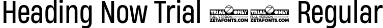 Heading Now Trial 54 Regular font - HeadingNowTrial-54Regular.ttf