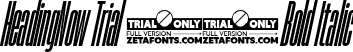 HeadingNow Trial 06 Bold Italic font - HeadingNowTrial-06BoldItalic.ttf