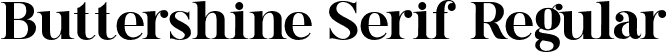Buttershine Serif Regular font - BUTTERSHINE SERIF.otf