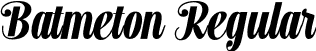 Batmeton Regular font - Batmeton-ywPp3.otf