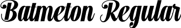 Batmeton Regular font - Batmeton-9Y5AB.ttf