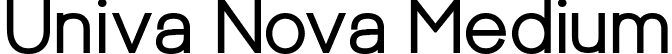 Univa Nova Medium font - UnivaNova-Medium.ttf