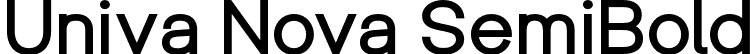 Univa Nova SemiBold font - UnivaNova-SemiBold.otf